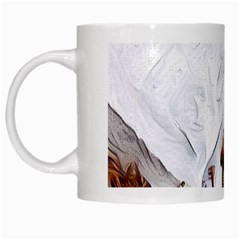 French Coffee Style Abstract Art White Mugs by NouveauDesign