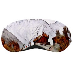 french coffee style abstract art Sleeping Masks