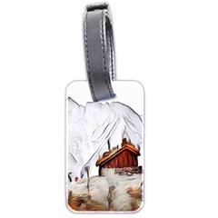 french coffee style abstract art Luggage Tags (Two Sides)