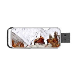 French Coffee Style Abstract Art Portable Usb Flash (two Sides) by NouveauDesign