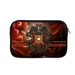 Wonderful Floral Design With Diamond Apple Macbook Pro 13  Zipper Case by FantasyWorld7