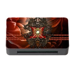 Wonderful Floral Design With Diamond Memory Card Reader With Cf by FantasyWorld7