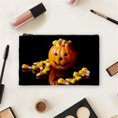 Halloween Pumpkin Cosmetic Bag (medium)  by PhotoThisxyz