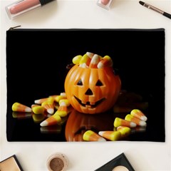 Halloween Pumpkin Cosmetic Bag (xxxl)  by PhotoThisxyz