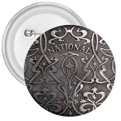 Art Nouveau Silver 3  Buttons by NouveauDesign