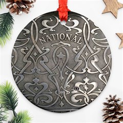 Art Nouveau Silver Ornament (round) by NouveauDesign