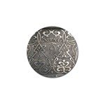 Art nouveau silver Golf Ball Marker (4 pack) Front