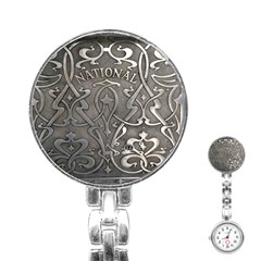 Art Nouveau Silver Stainless Steel Nurses Watch by NouveauDesign