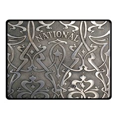 Art Nouveau Silver Double Sided Fleece Blanket (small)  by NouveauDesign