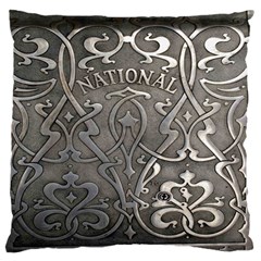 Art Nouveau Silver Standard Flano Cushion Case (two Sides) by NouveauDesign