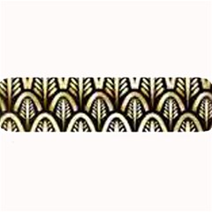 Art Deco Gold Black Shell Pattern Large Bar Mats by NouveauDesign