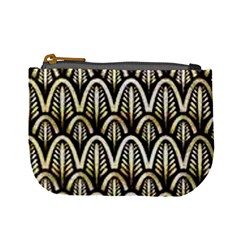 Art Deco Gold Black Shell Pattern Mini Coin Purses by NouveauDesign