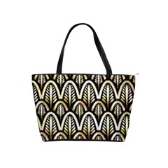 Art Deco Gold Black Shell Pattern Shoulder Handbags by NouveauDesign