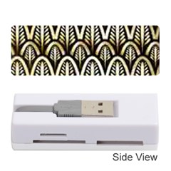 Art Deco Gold Black Shell Pattern Memory Card Reader (stick)  by NouveauDesign