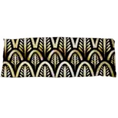 Art Deco Gold Black Shell Pattern Body Pillow Case (dakimakura) by NouveauDesign