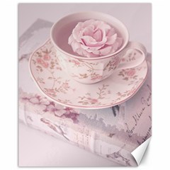 Shabby Chic High Tea Canvas 11  X 14   by NouveauDesign