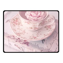 Shabby Chic High Tea Fleece Blanket (small) by NouveauDesign