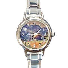 Impressionism Round Italian Charm Watch by NouveauDesign