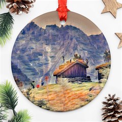 Impressionism Ornament (round) by NouveauDesign