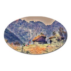 Impressionism Oval Magnet by NouveauDesign