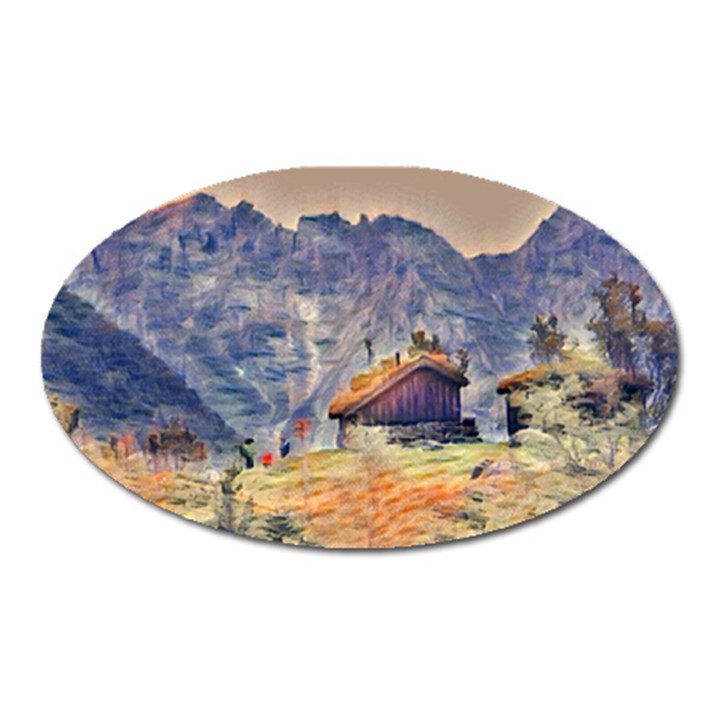 impressionism Oval Magnet