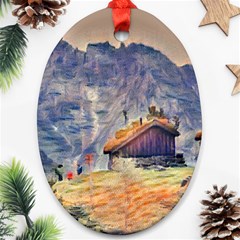 Impressionism Oval Ornament (two Sides) by NouveauDesign