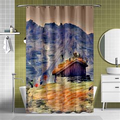 Impressionism Shower Curtain 48  X 72  (small)  by NouveauDesign