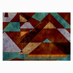 Turquoise And Bronze Triangle Design With Copper Large Glasses Cloth