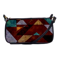 Turquoise And Bronze Triangle Design With Copper Shoulder Clutch Bags by digitaldivadesigns