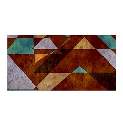 Turquoise And Bronze Triangle Design With Copper Satin Wrap by digitaldivadesigns