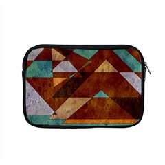 Turquoise And Bronze Triangle Design With Copper Apple Macbook Pro 15  Zipper Case by digitaldivadesigns