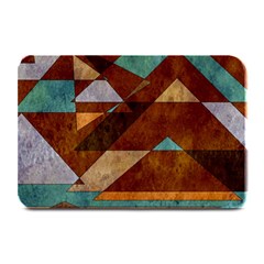 Turquoise And Bronze Triangle Design With Copper Plate Mats by digitaldivadesigns