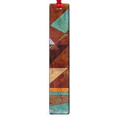 Turquoise And Bronze Triangle Design With Copper Large Book Marks by digitaldivadesigns