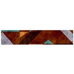 Turquoise and Bronze Triangle Design with Copper Flano Scarf (Small) Back