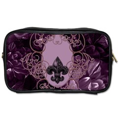 Soft Violett Floral Design Toiletries Bags by FantasyWorld7