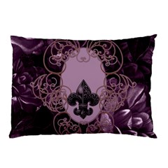 Soft Violett Floral Design Pillow Case by FantasyWorld7