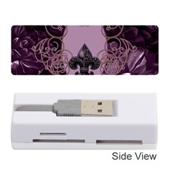 Soft Violett Floral Design Memory Card Reader (stick)  by FantasyWorld7