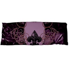 Soft Violett Floral Design Body Pillow Case (dakimakura) by FantasyWorld7