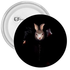 Evil Rabbit 3  Buttons by Valentinaart