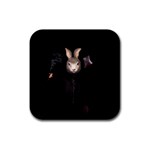 Evil Rabbit Rubber Square Coaster (4 pack)  Front