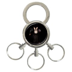 Evil Rabbit 3-ring Key Chains by Valentinaart