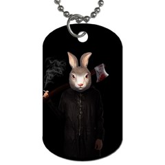 Evil Rabbit Dog Tag (one Side) by Valentinaart