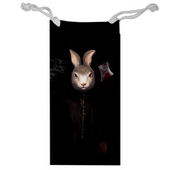 Evil Rabbit Jewelry Bag by Valentinaart