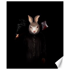 Evil Rabbit Canvas 8  X 10  by Valentinaart