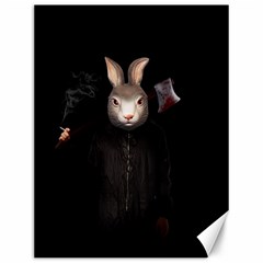 Evil Rabbit Canvas 12  X 16   by Valentinaart