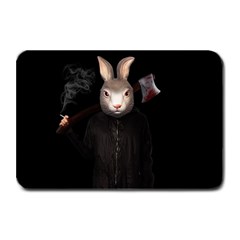 Evil Rabbit Plate Mats by Valentinaart