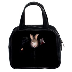 Evil Rabbit Classic Handbags (2 Sides) by Valentinaart