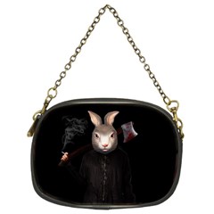 Evil Rabbit Chain Purses (two Sides)  by Valentinaart