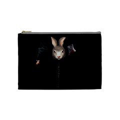 Evil Rabbit Cosmetic Bag (medium)  by Valentinaart