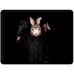 Evil Rabbit Fleece Blanket (Large)  80 x60  Blanket Front